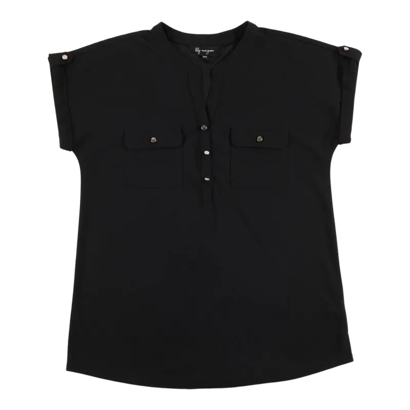 lily morgan Women's Trend Edit Solid Trim Top sold by Giant Tiger