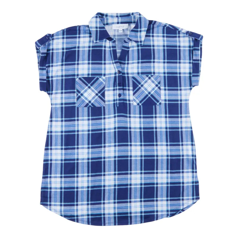 mySTYLE Women's Country Cool Printed Plaid Top sold by Giant Tiger