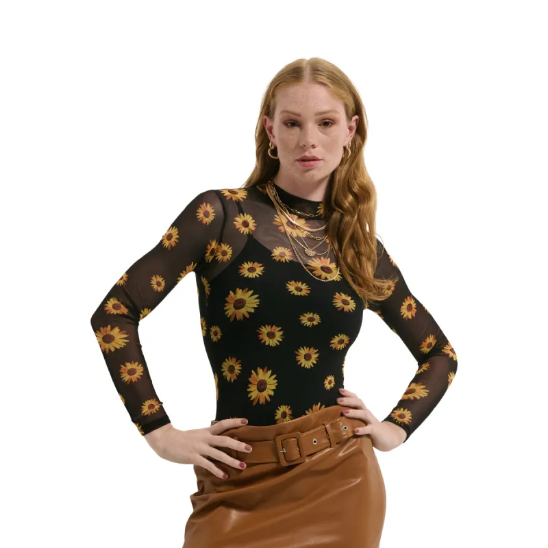Women's Long Sleeve Mesh Bodysuit sold by Giant Tiger