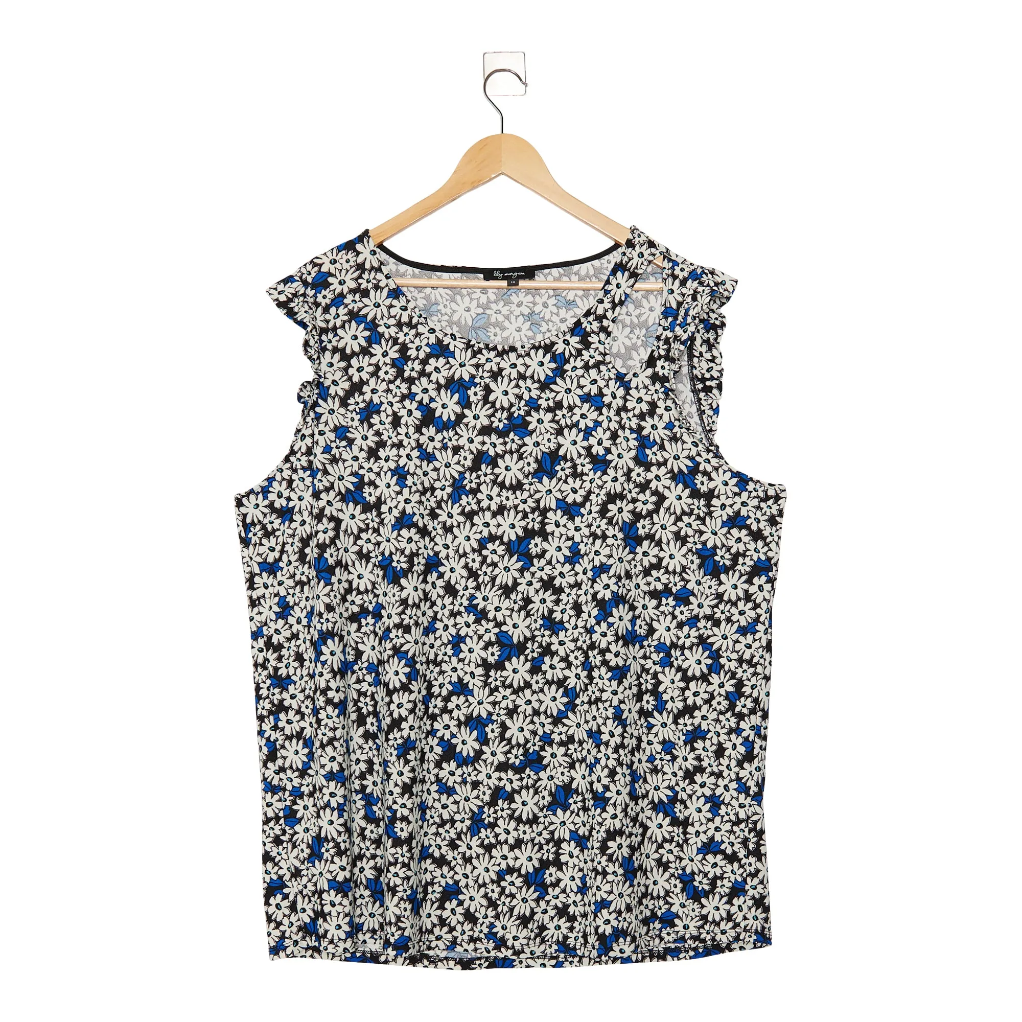 lily morgan Women's Plus Ruffle Cutout Top sold by Giant Tiger product image thumbnail 2