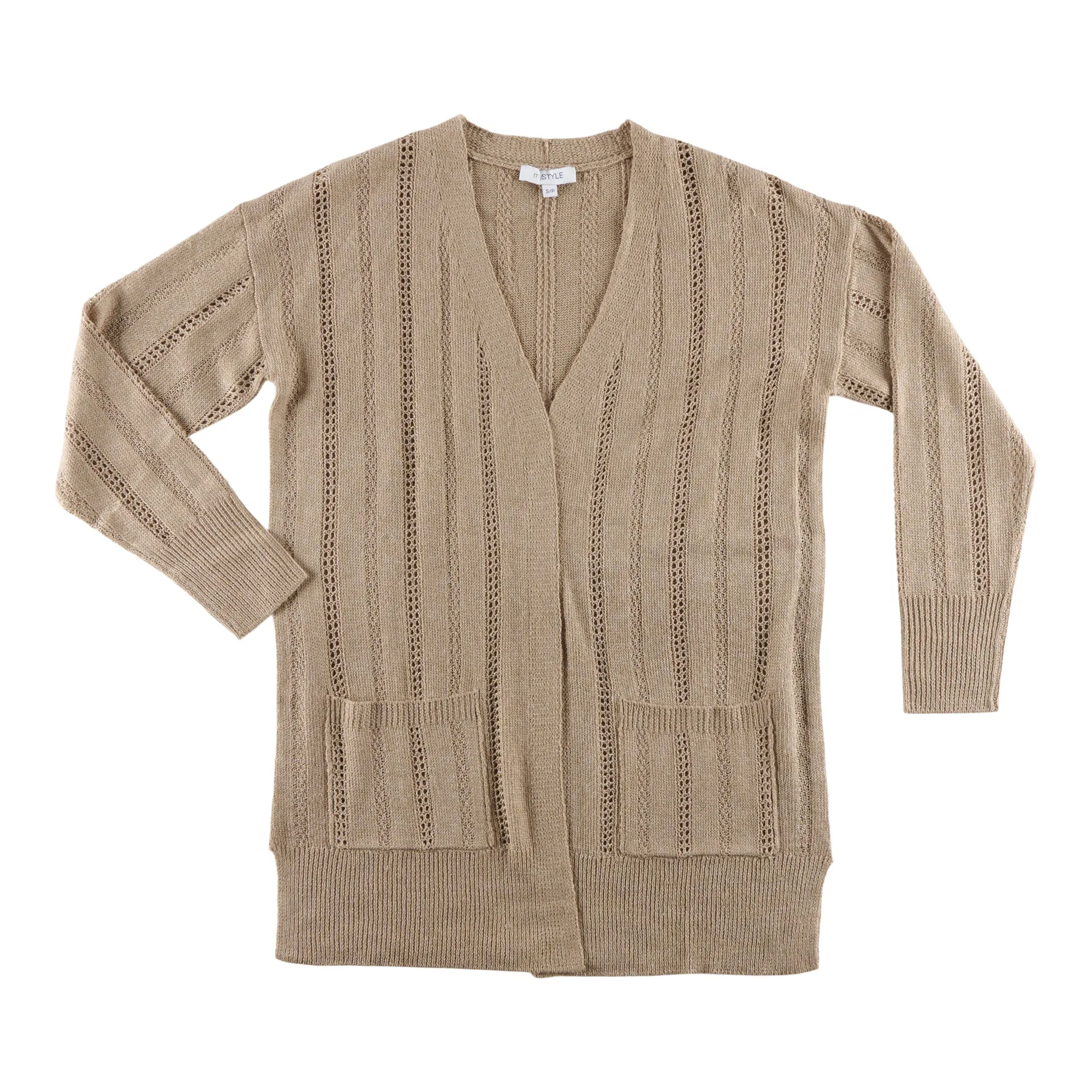 mySTYLE Women's V-Neck Ribbed Cardigan sold by Giant Tiger product image thumbnail 2