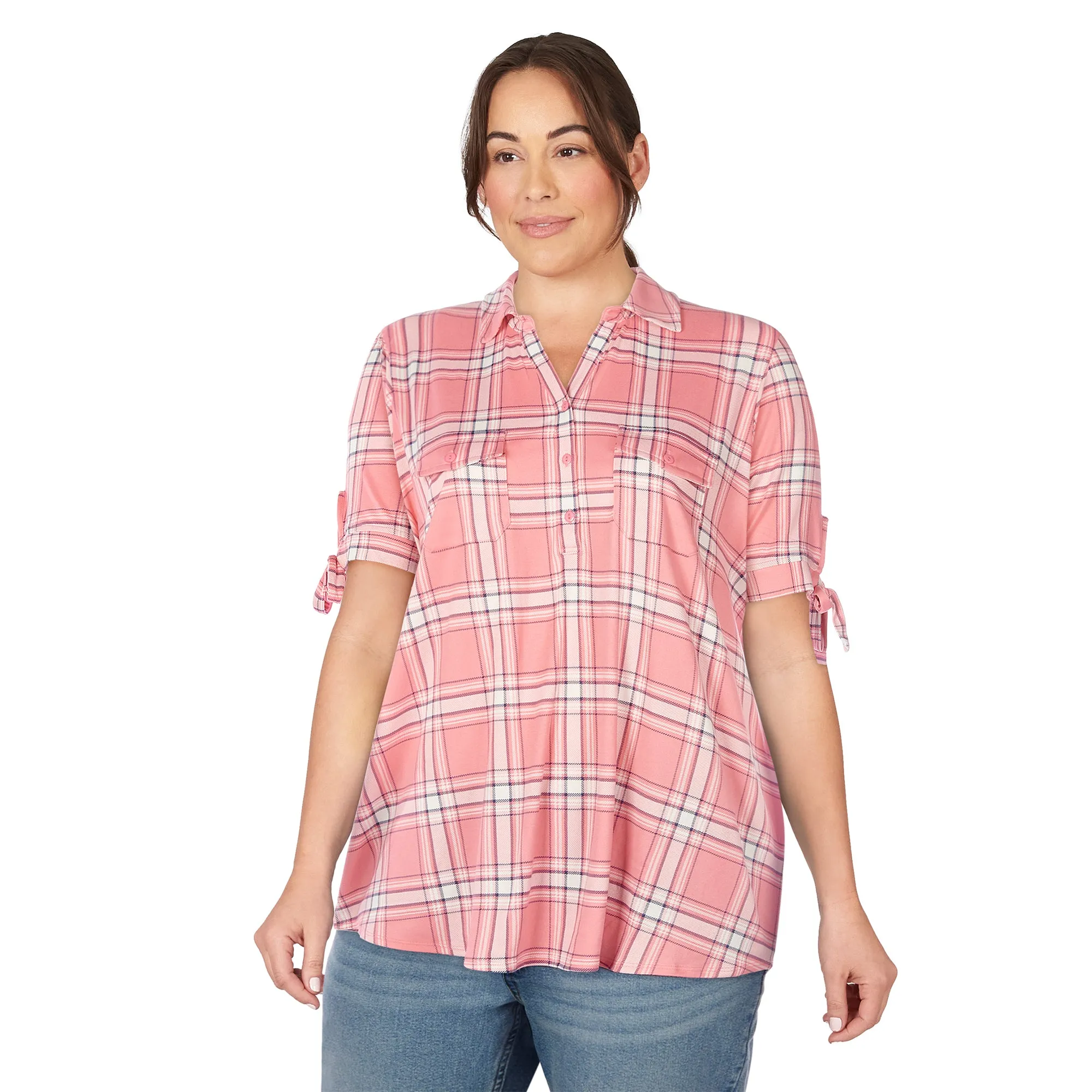 mySTYLE Women's Plus Cool Comfort Tie Sleeve Top sold by Giant Tiger product image thumbnail 2