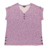 lily morgan Women's Plus Printed V-Neck Blouse sold by Giant Tiger