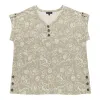 lily morgan Women's Plus Printed V-Neck Blouse sold by Giant Tiger