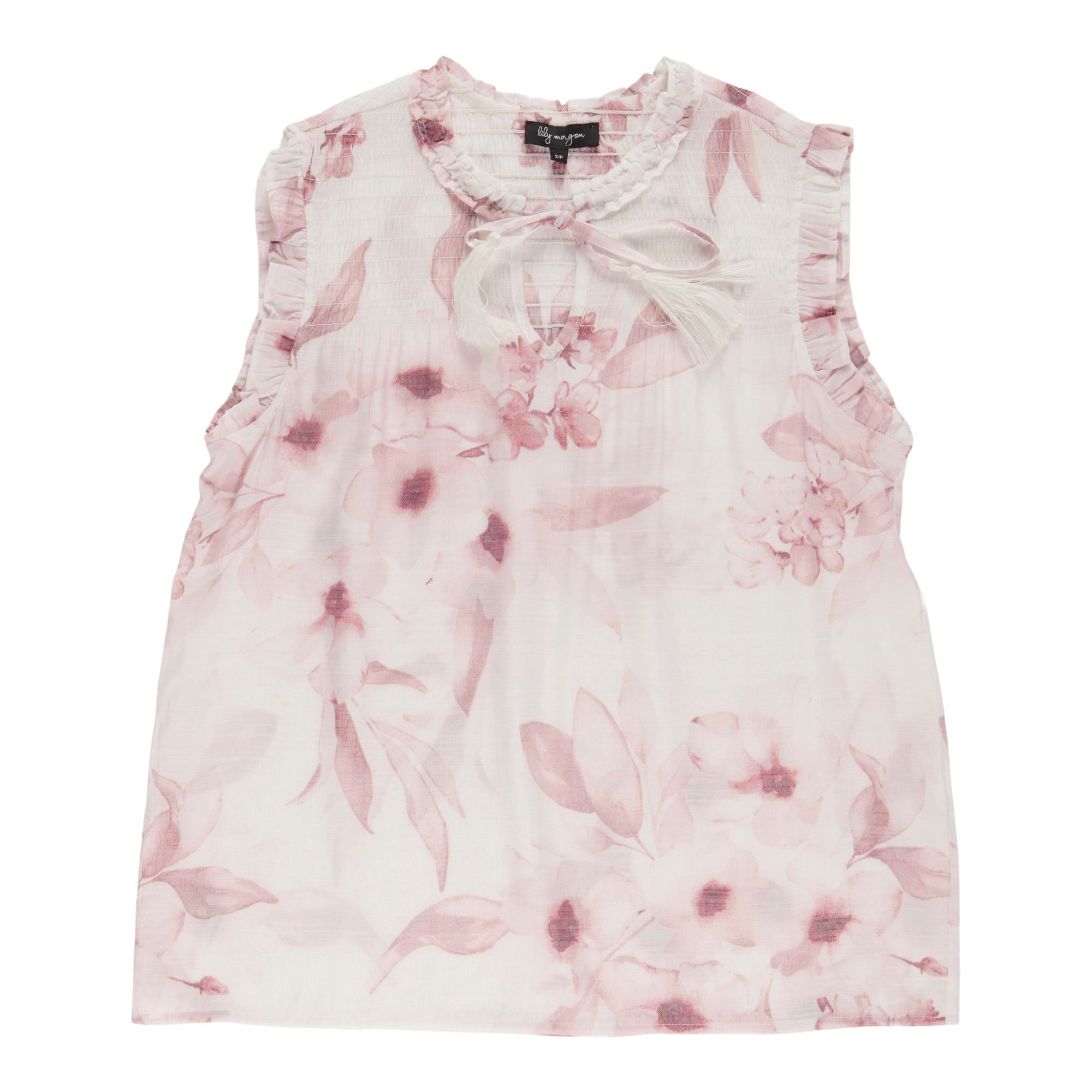 lily morgan Women's Sleeveless Smocked Front Blouse sold by Giant Tiger product image thumbnail 2