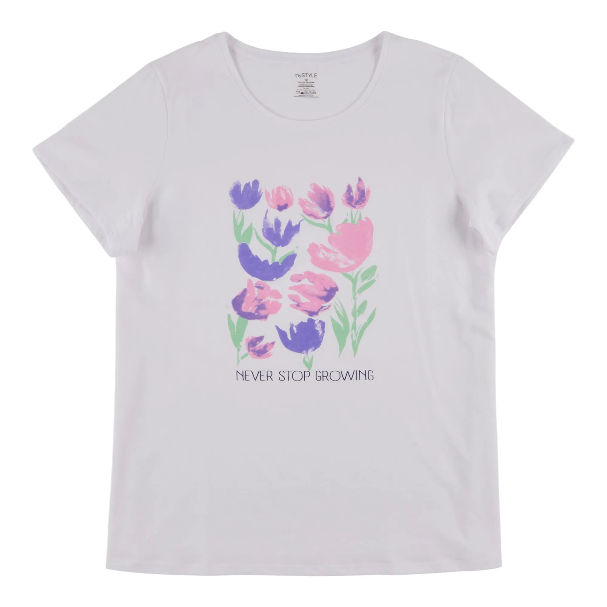 mySTYLE Women's Plus Seaside Crew Neck Screen Print T-Shirt sold by Giant Tiger product image thumbnail 3