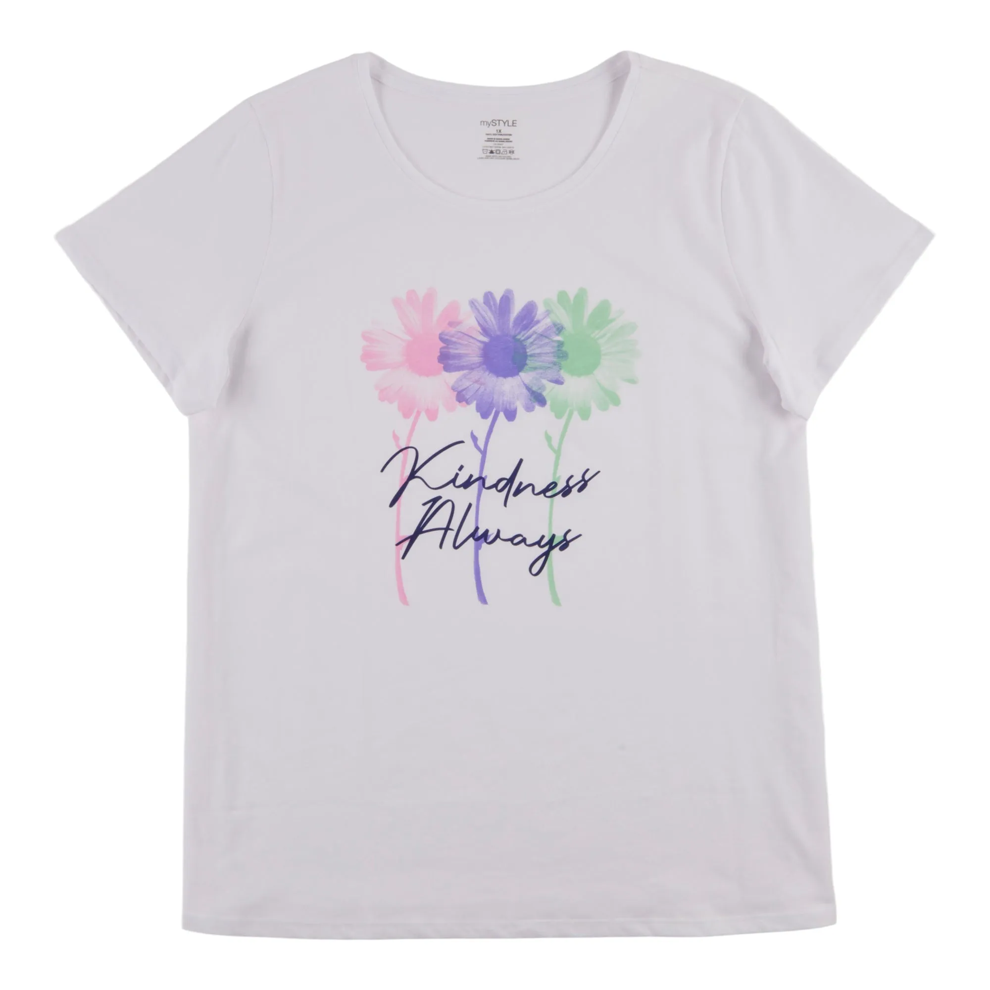 mySTYLE Women's Plus Seaside Crew Neck Screen Print T-Shirt sold by Giant Tiger product image thumbnail 2