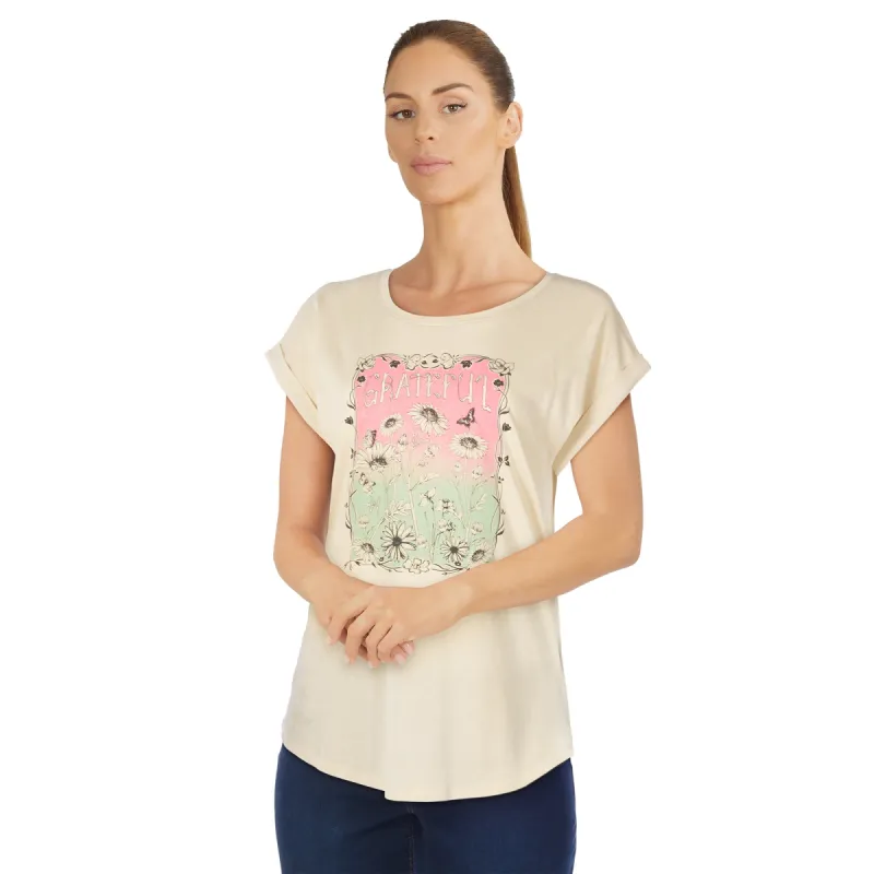 mySTYLE Women's Cool Comfort Rolled Sleeves Top sold by Giant Tiger