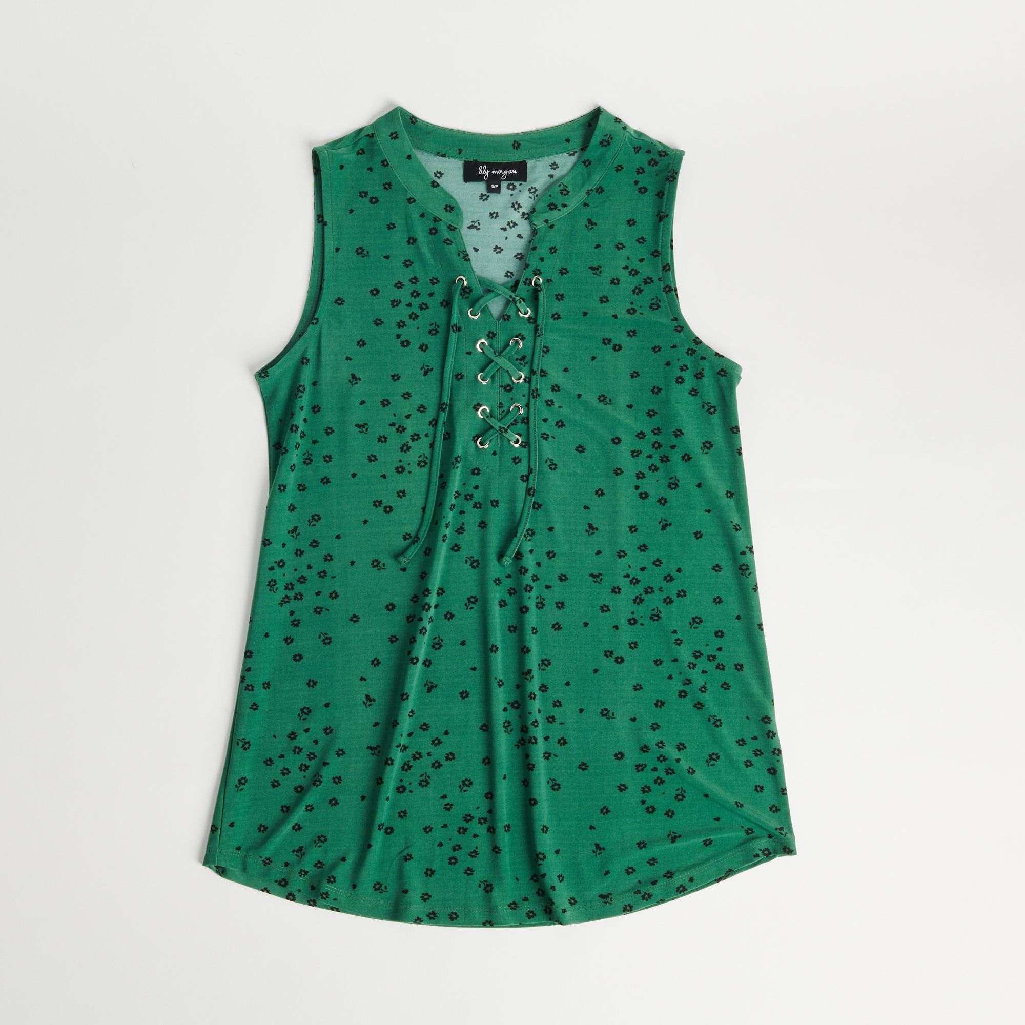 lily morgan Women's Printed Lace-Up Top sold by Giant Tiger product image thumbnail 4