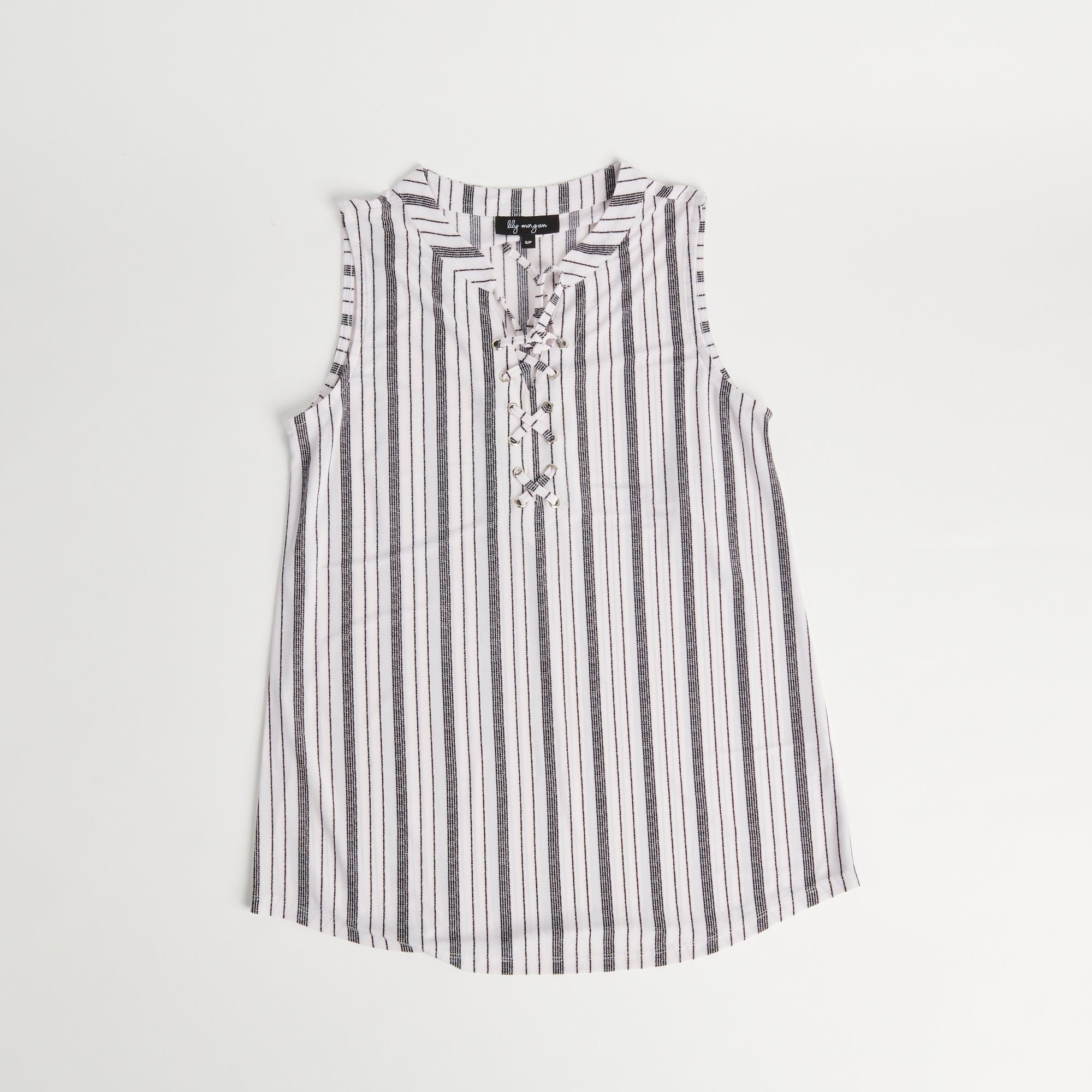 lily morgan Women's Printed Lace-Up Top sold by Giant Tiger product image thumbnail 2