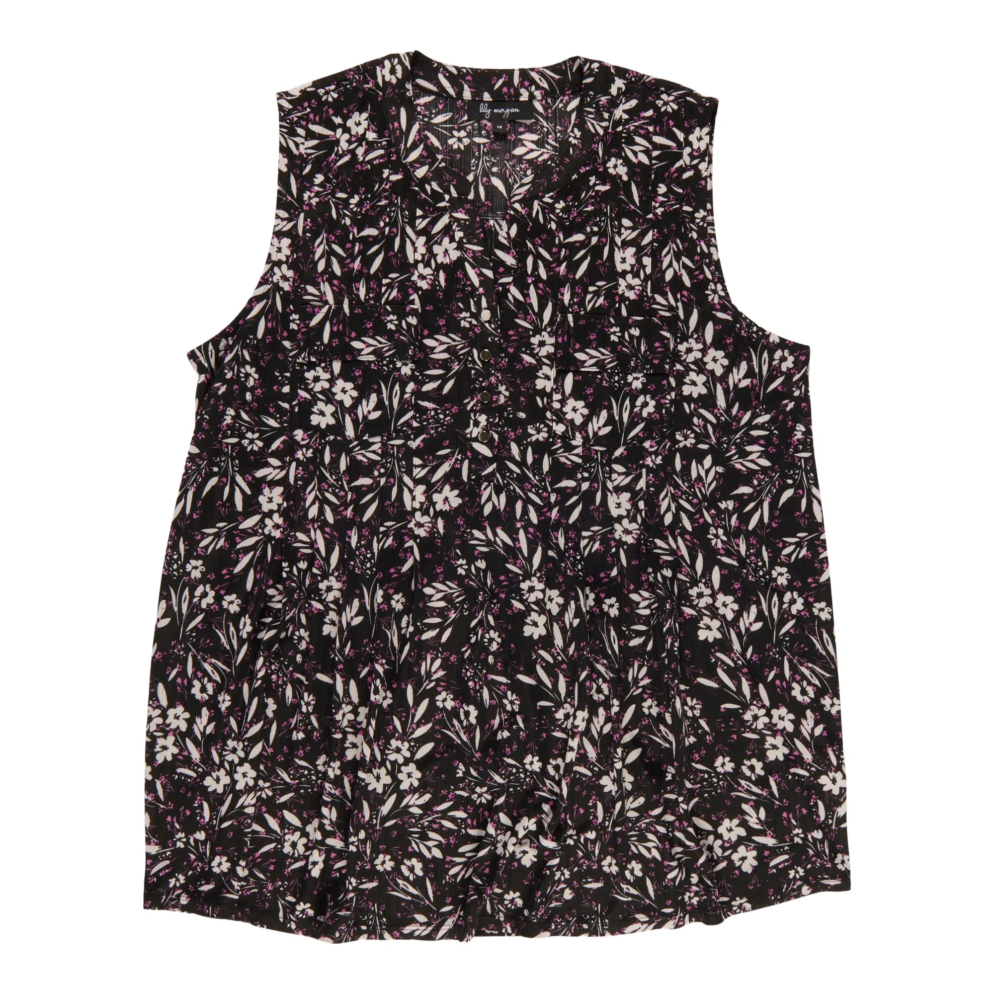 lily morgan Women's Plus V-Neck Pintuck Front Camisole sold by Giant Tiger product image thumbnail 4