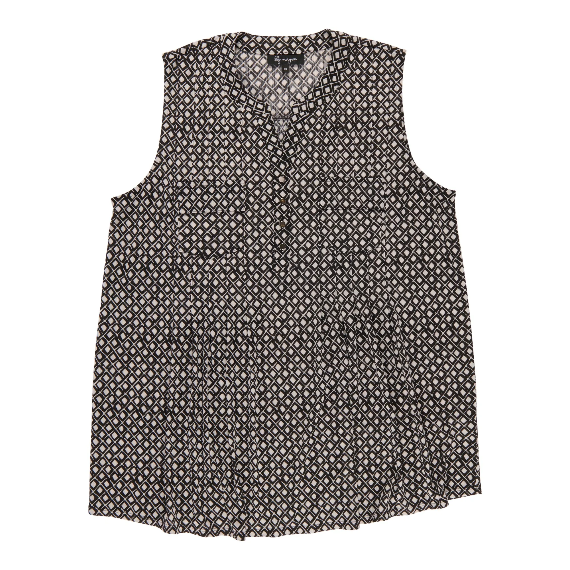 lily morgan Women's Plus V-Neck Pintuck Front Camisole sold by Giant Tiger