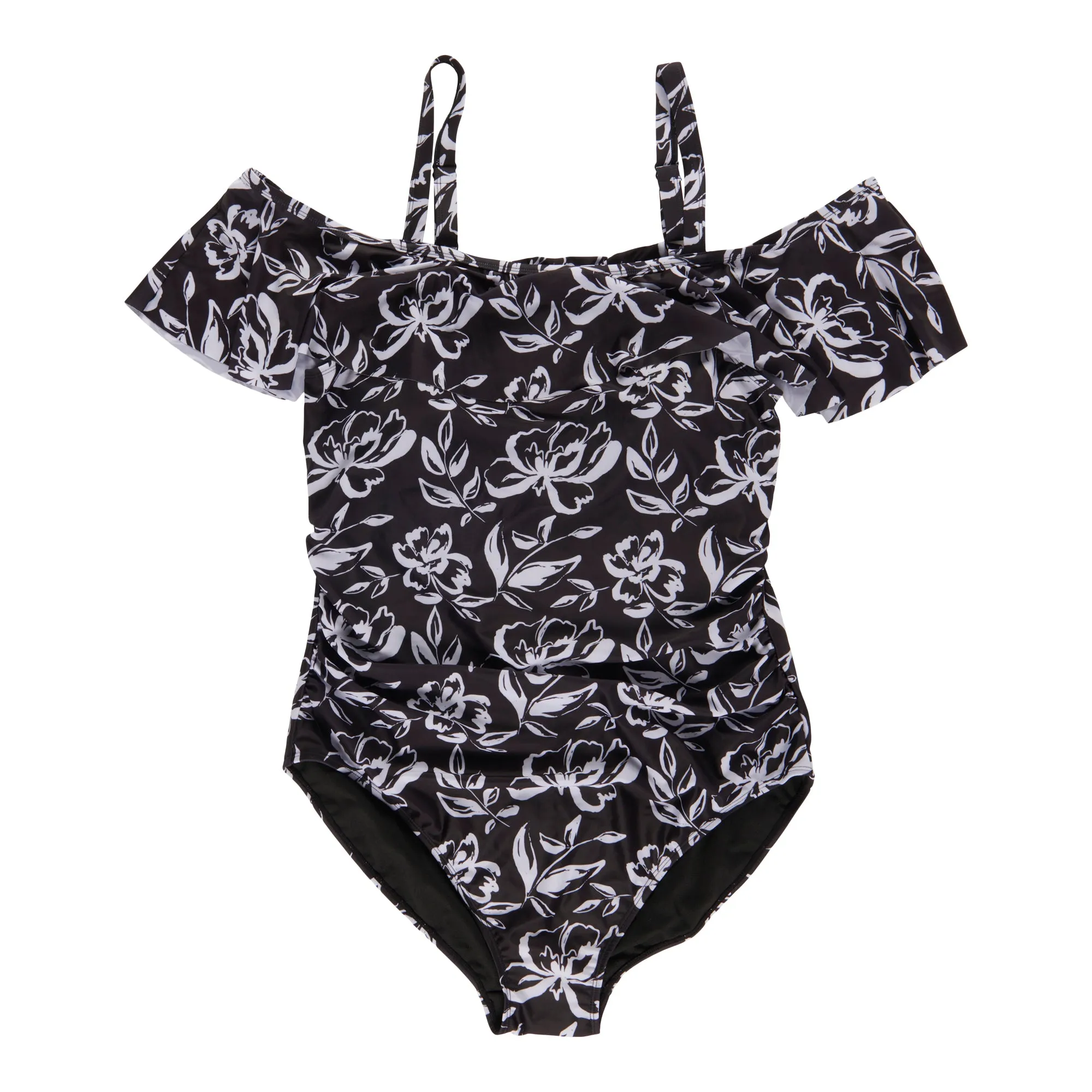 ACX Active Women's Plus Squareneck One-Piece Swimsuit sold by Giant Tiger