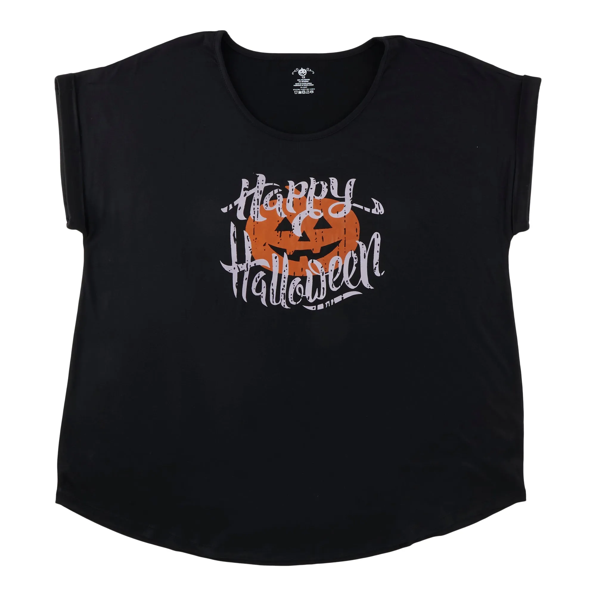 Women's Plus Halloween Screen Tee sold by Giant Tiger