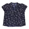 lily morgan Women's Plus V-Neck Short Sleeve Blouse sold by Giant Tiger