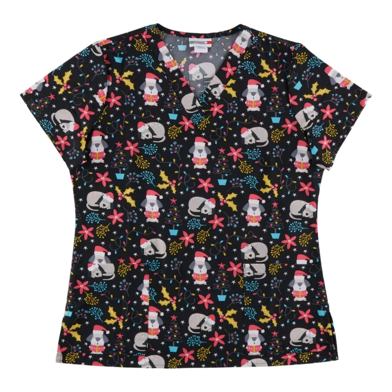 White Cross Women's Novelty Printed Scrub Top sold by Giant Tiger