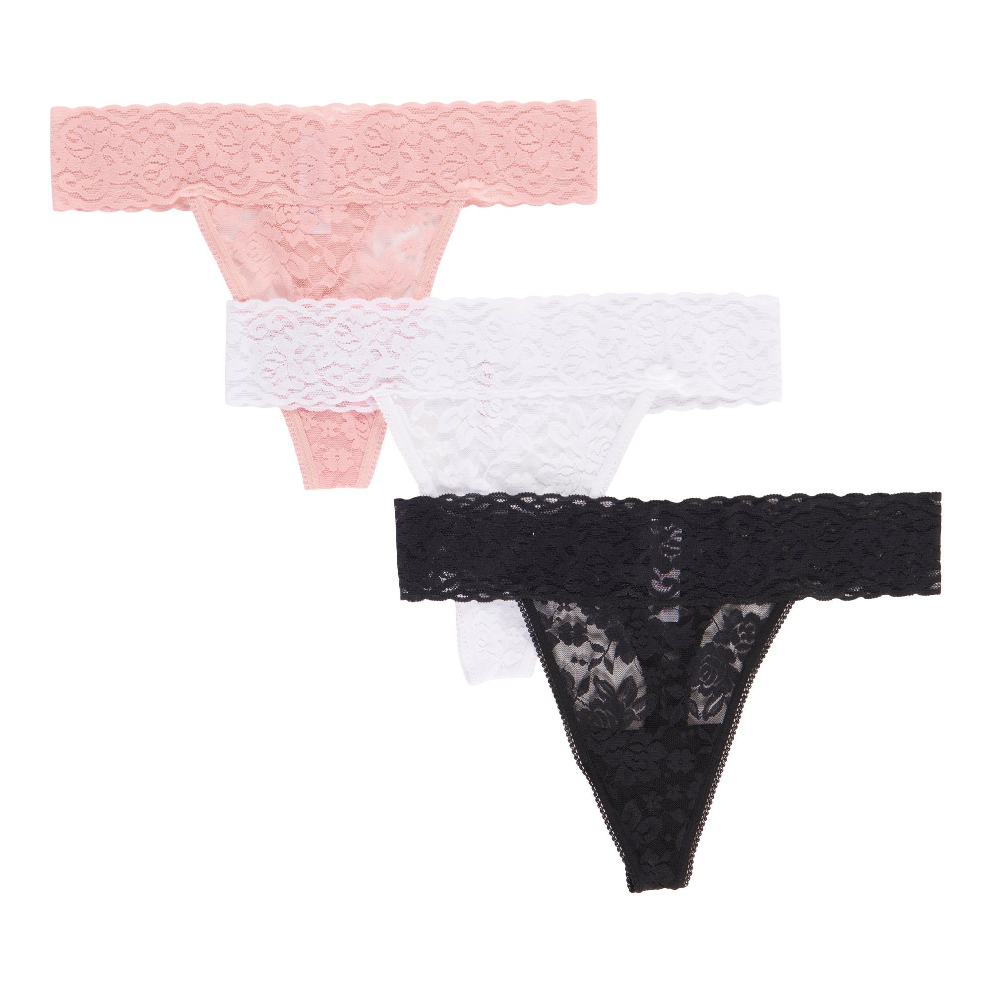 Carisma Women's Lace Mesh Thong, 3-Pack, Assorted sold by Giant Tiger product image thumbnail 2