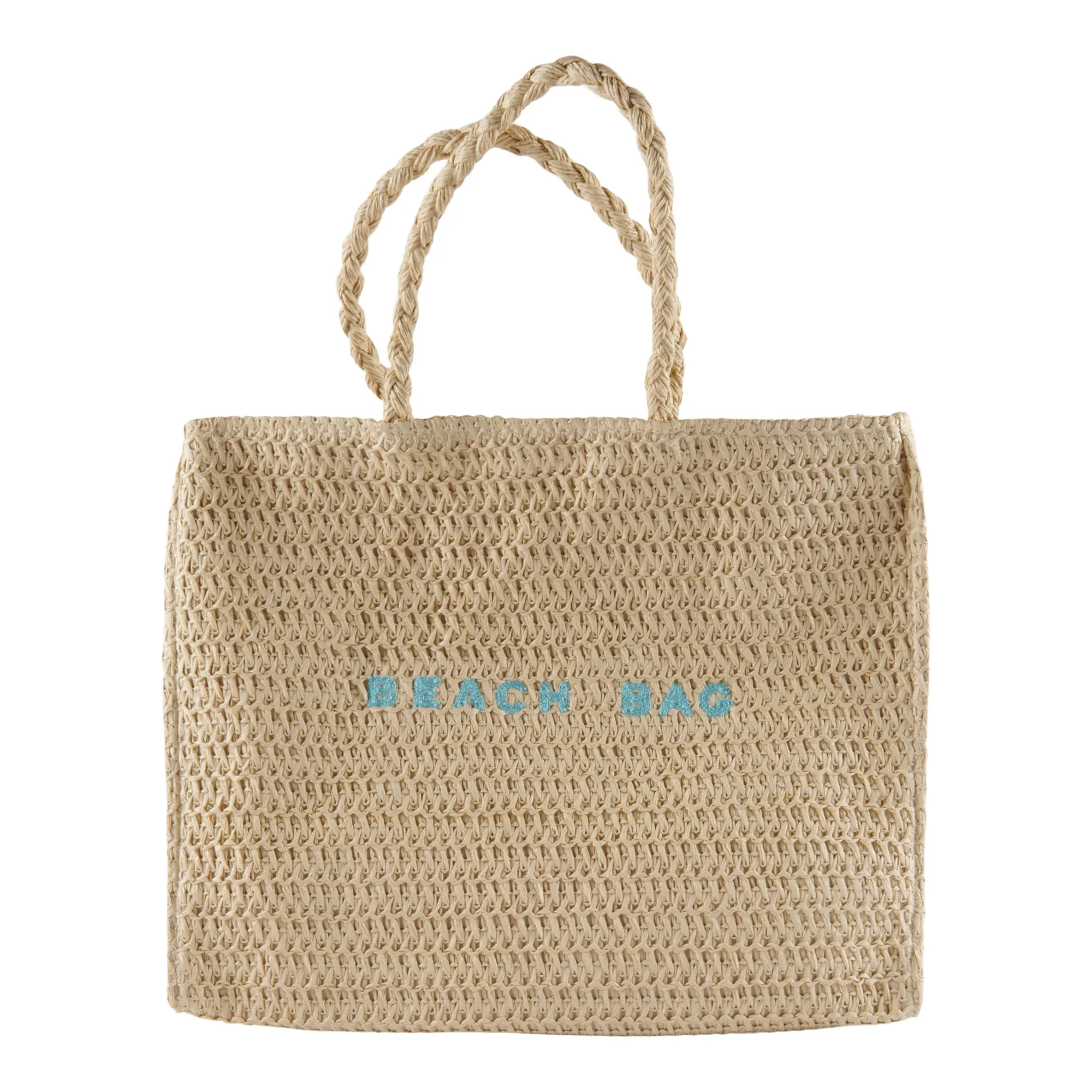 "Beach Bag" Natural Straw Tote sold by Giant Tiger