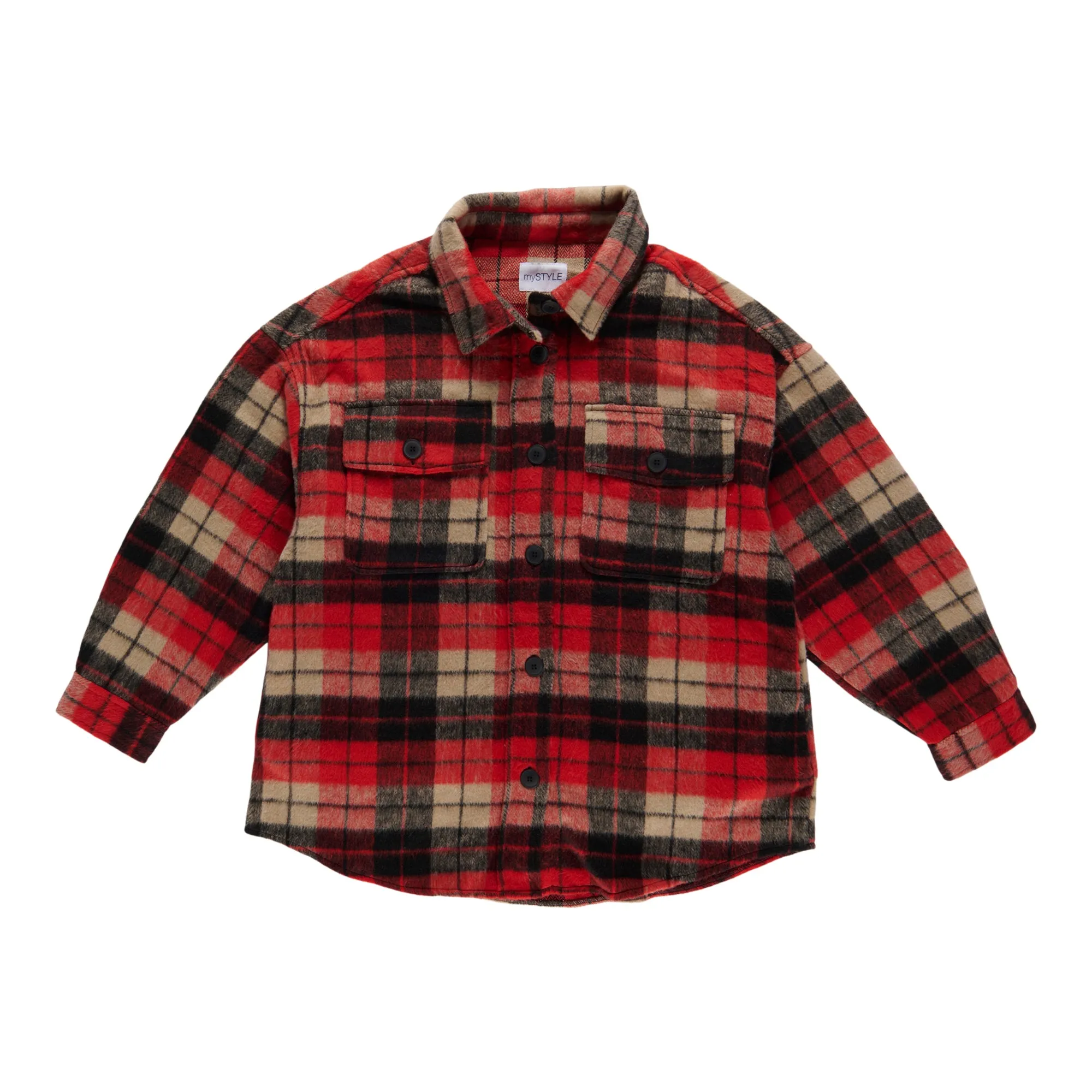 mySTYLE Women's Plus Fleece Shacket sold by Giant Tiger