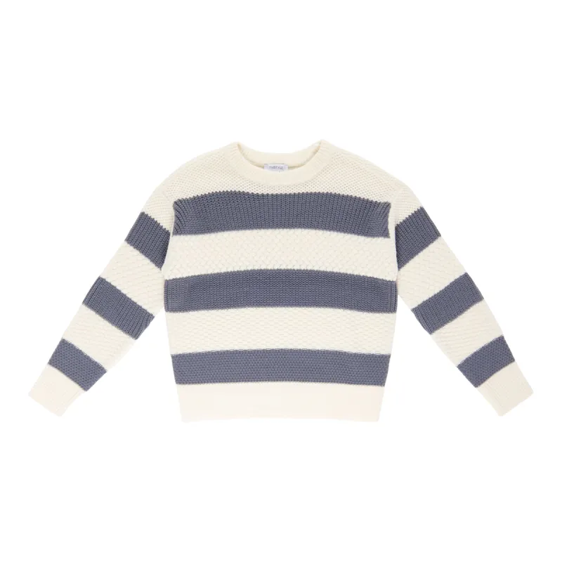 mySTYLE Women's Striped Crew Neck Sweater sold by Giant Tiger