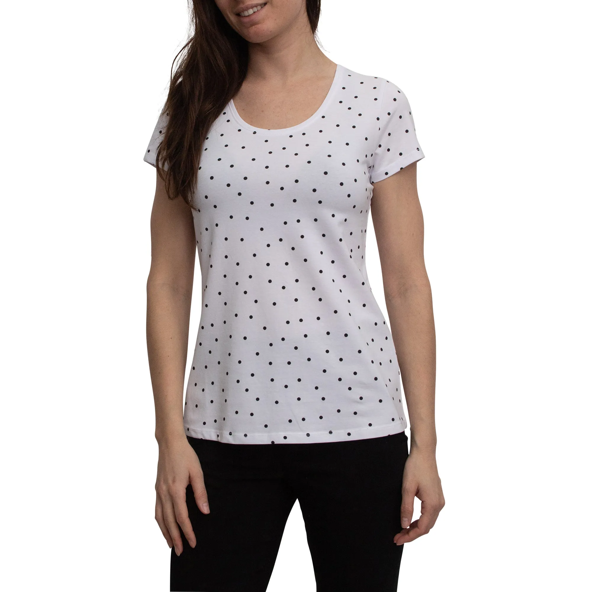 mySTYLE Women's Printed Scoop Neck Stretch T-Shirt sold by Giant Tiger
