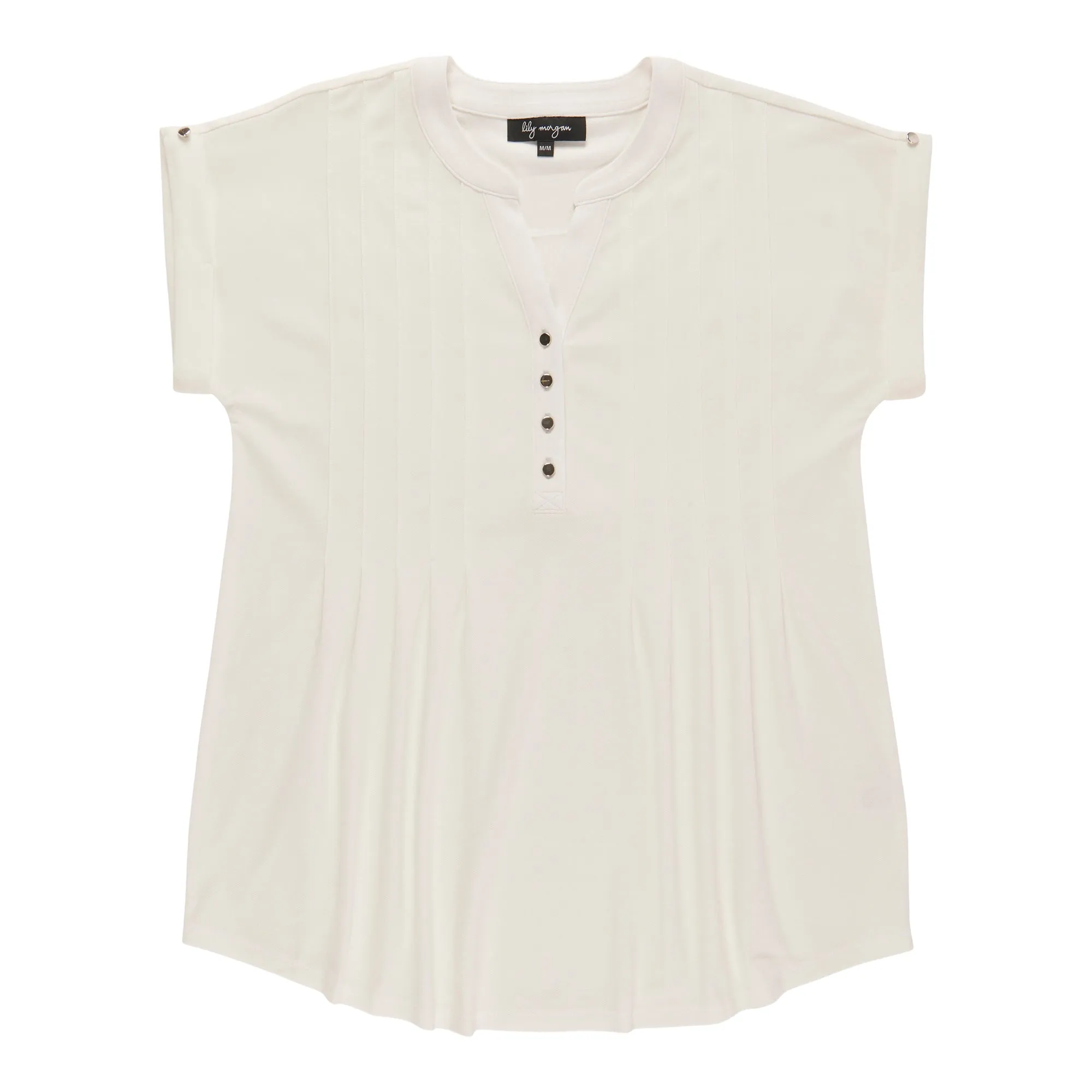 lily morgan Women's Pleated V-Neck Blouse sold by Giant Tiger product image thumbnail 2