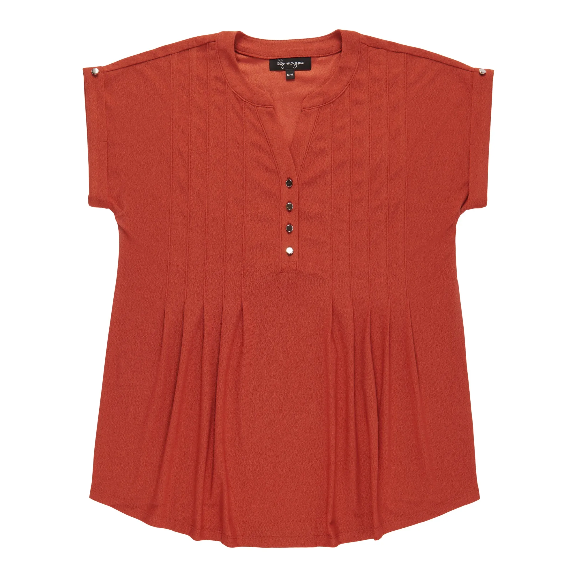 lily morgan Women's Pleated V-Neck Blouse sold by Giant Tiger product image thumbnail 4