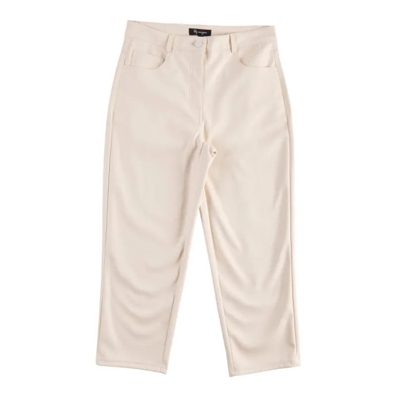 lily morgan Women's Spring Bloom Cropped Pleather Pants sold by Giant Tiger