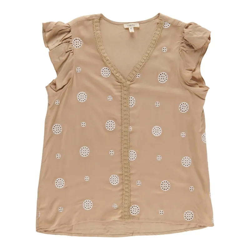 Women's V-Neck Blouse with Flutter Sleeves sold by Giant Tiger