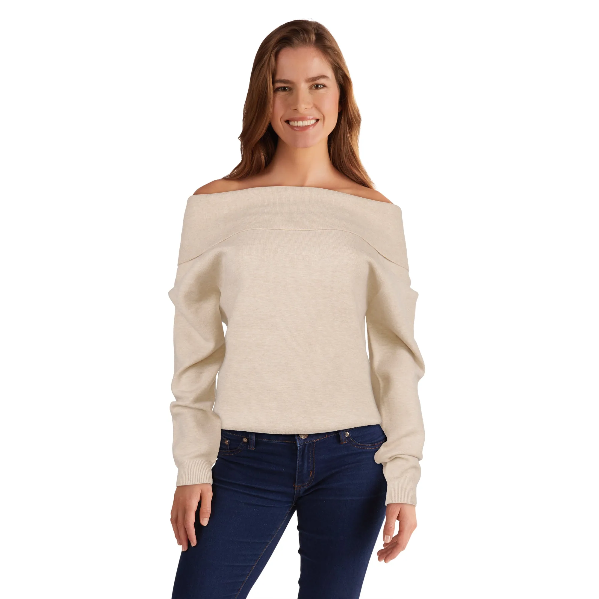 lily morgan Women's Off-The-Shoulder Sweater sold by Giant Tiger product image thumbnail 4