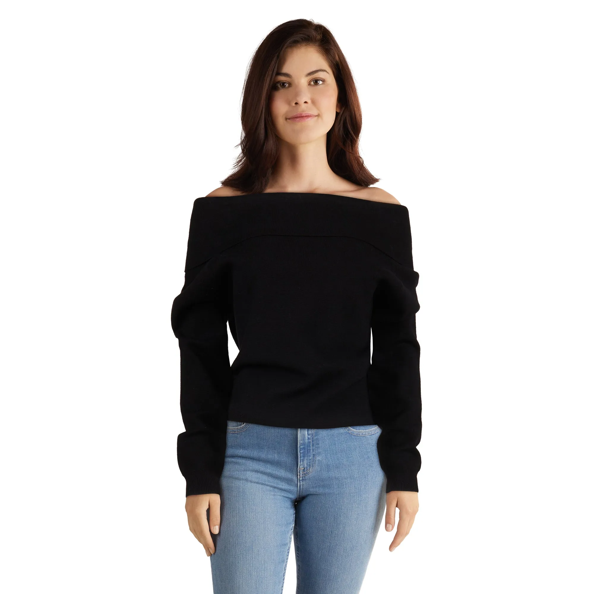 lily morgan Women's Off-The-Shoulder Sweater sold by Giant Tiger