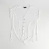 lily morgan Women's Tropical Button Tie Front Top sold by Giant Tiger