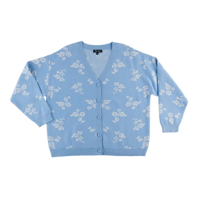 lily morgan Women's Plus V-Neck Jacquard Cardigan sold by Giant Tiger