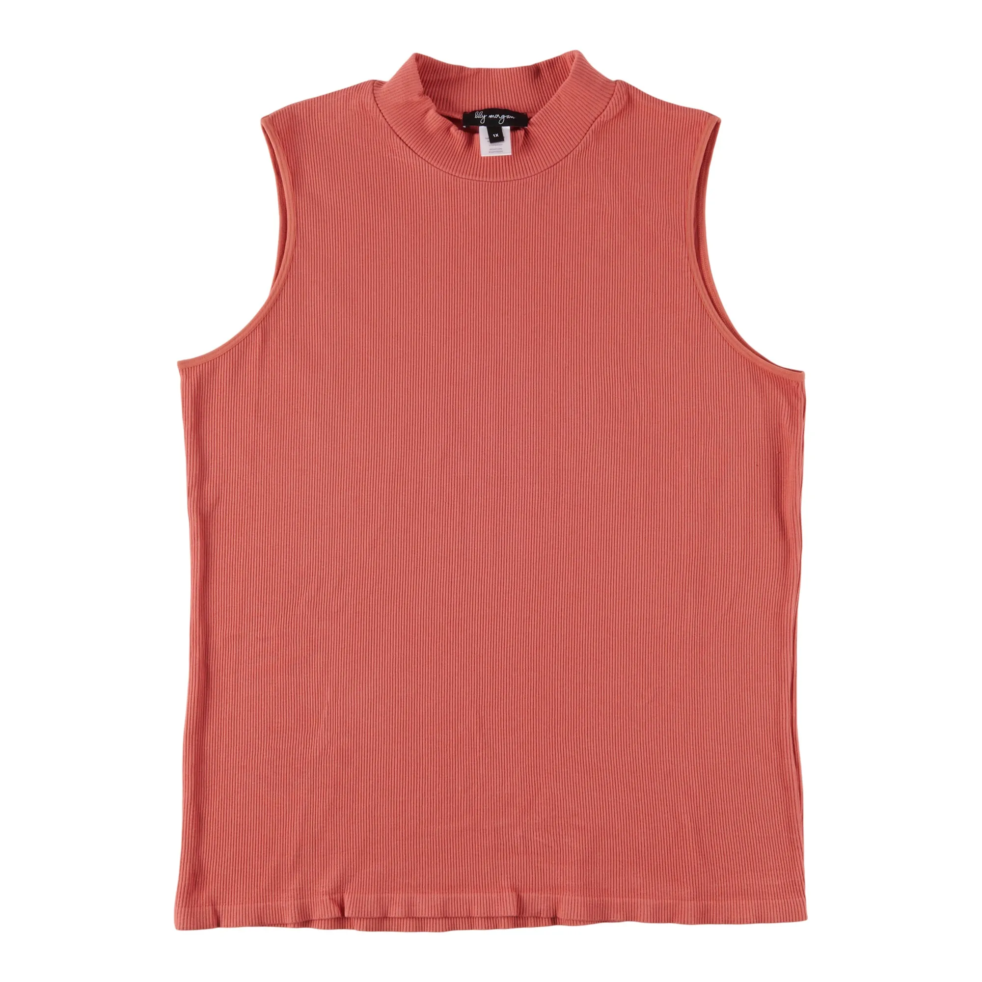 lily morgan Women's Plus Spring Bloom Mock Neck Seamless Ribbed Top sold by Giant Tiger product image thumbnail 3