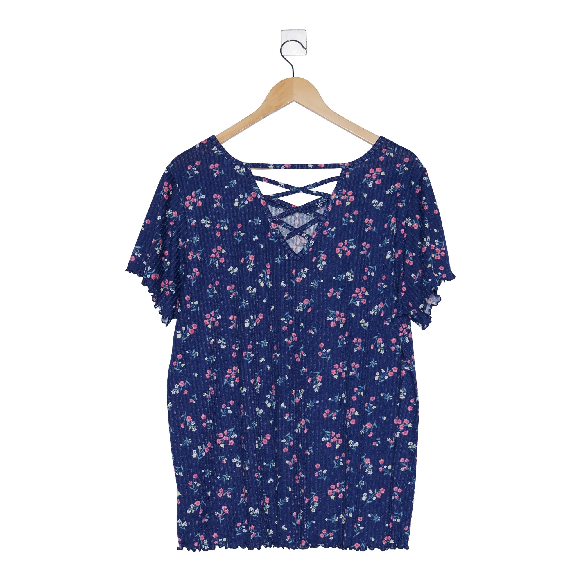 mySTYLE Women's Plus Cool Comfort T-Shirt with Back Criss Cross Detail sold by Giant Tiger