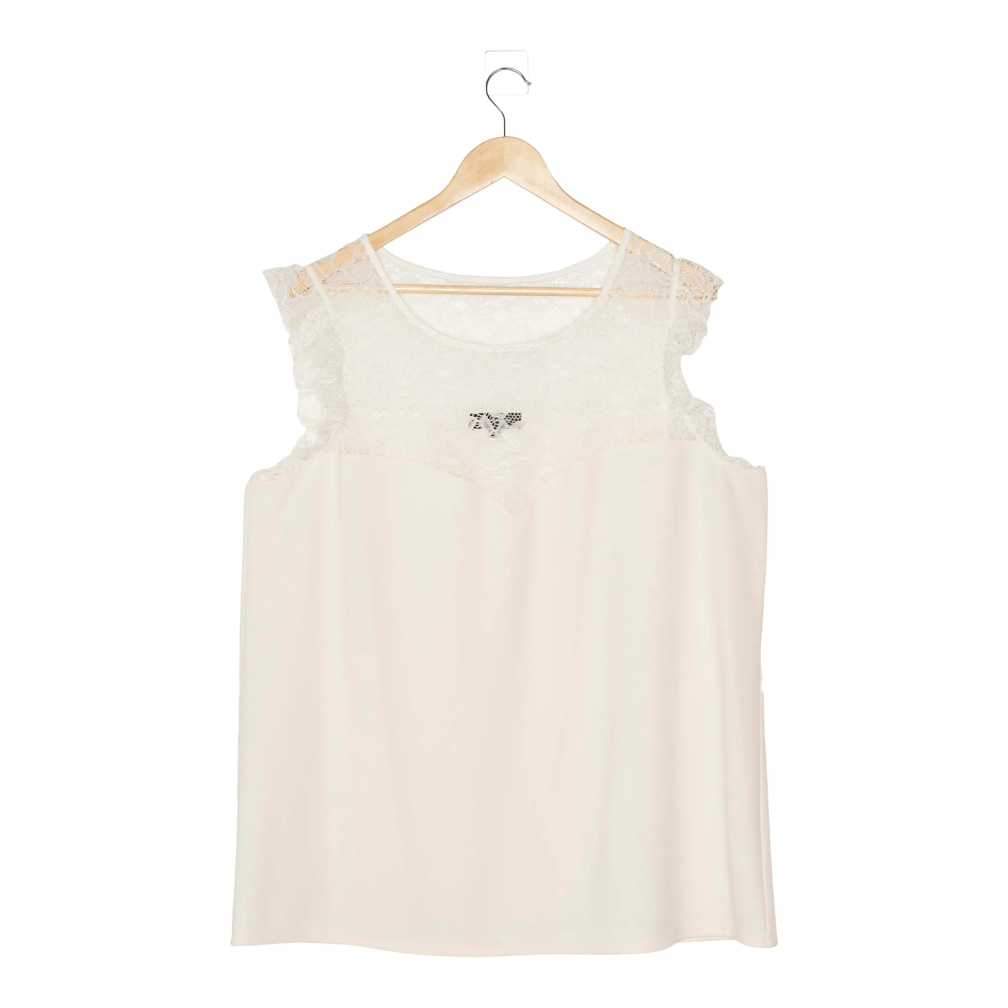 lily morgan Women's Plus Lace Ruffle Top sold by Giant Tiger product image thumbnail 2