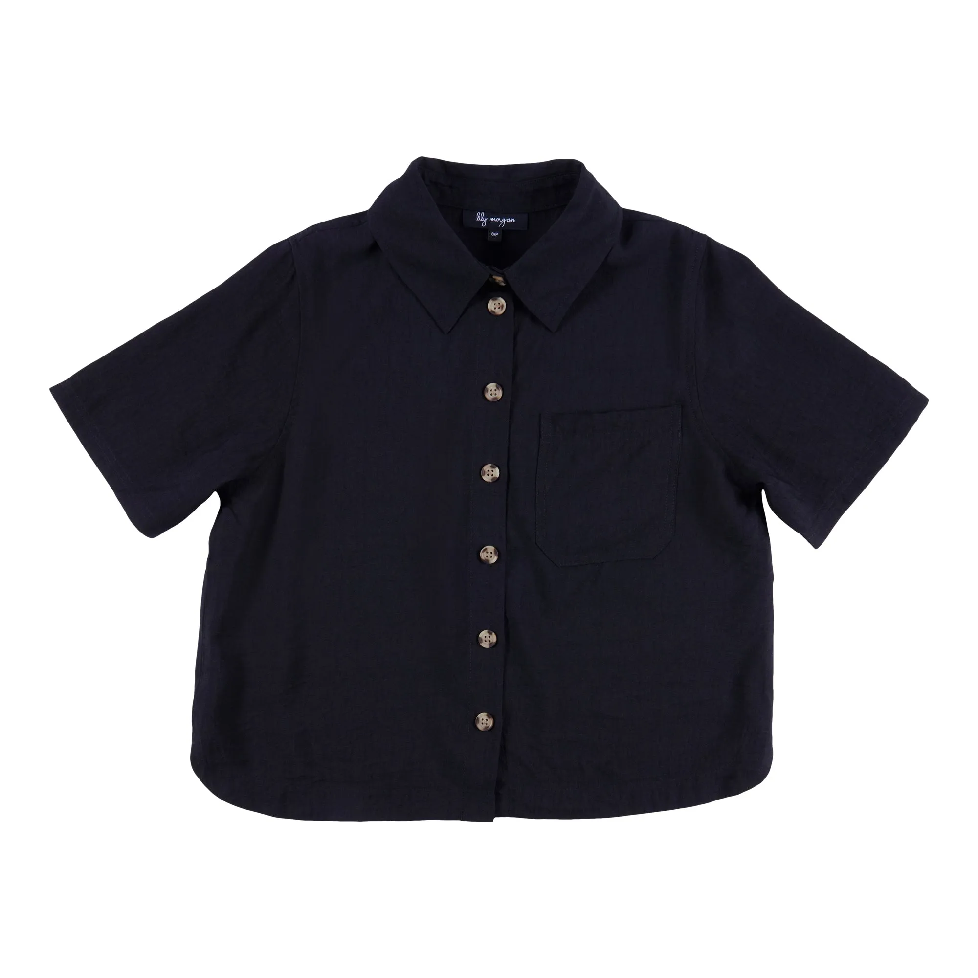 lily morgan Women's Mystic Solid Short Sleeve Camp Shirt sold by Giant Tiger