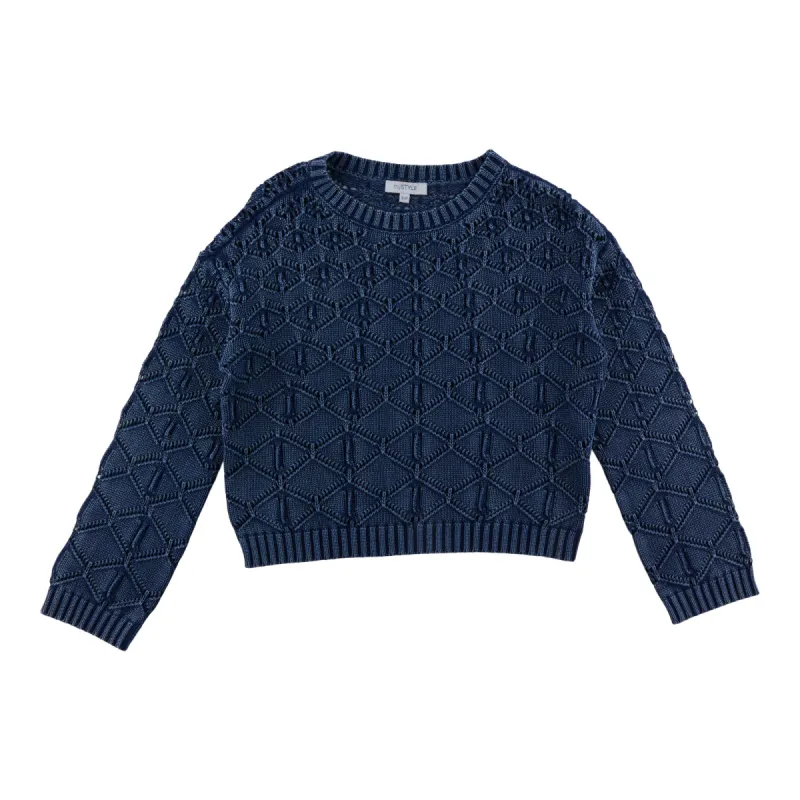 mySTYLE Women's Crew Neck Crochet Sweater sold by Giant Tiger