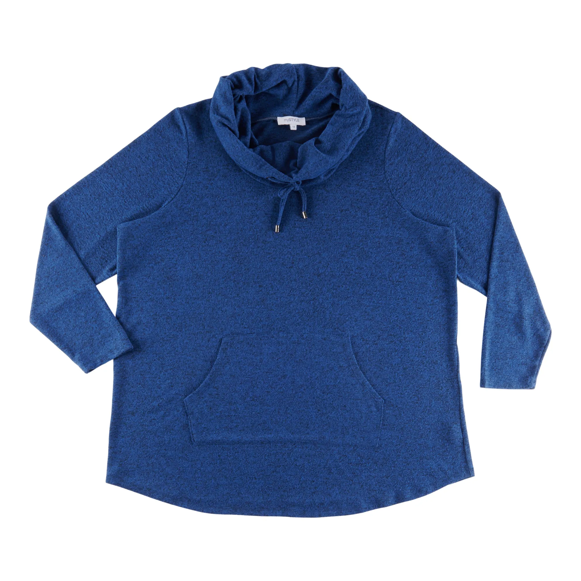 mySTYLE Women's Plus Street Smart Solid Cowl Neck Snit Top sold by Giant Tiger