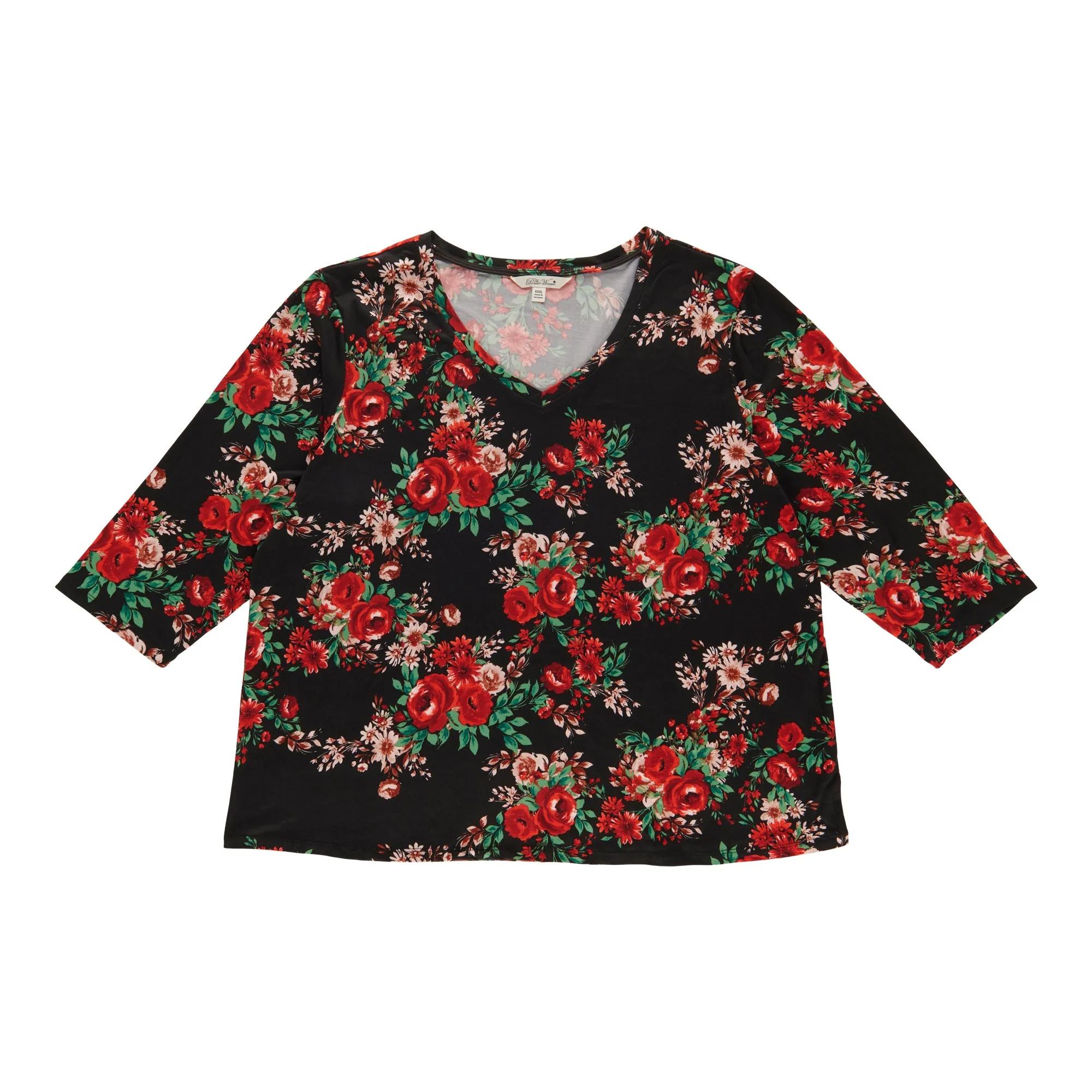 Women's Plus V-Neck Elbow Sleeve Top sold by Giant Tiger product image thumbnail 3