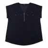 lily morgan Women's Plus V-Neck Blouse sold by Giant Tiger