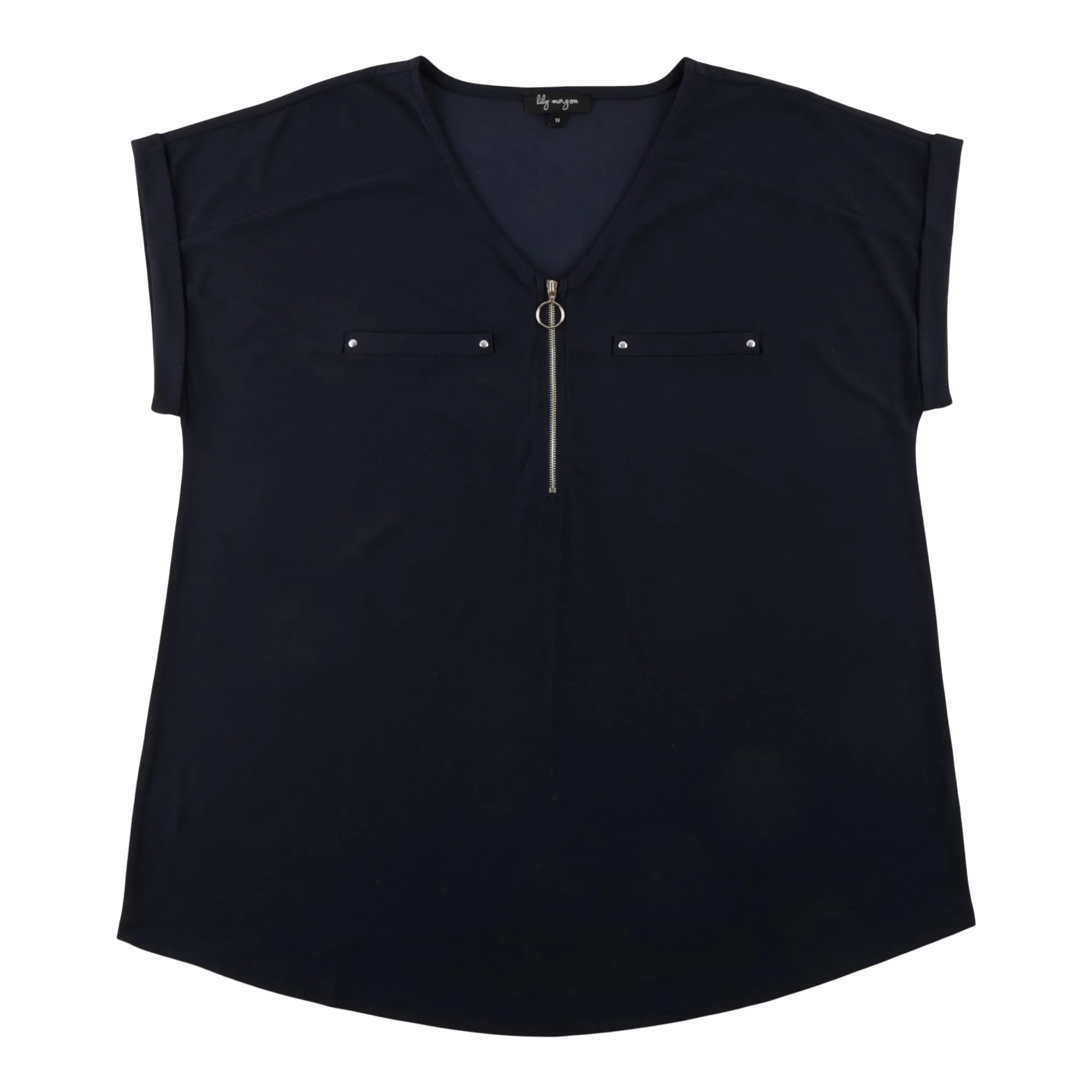 lily morgan Women's Plus V-Neck Blouse sold by Giant Tiger