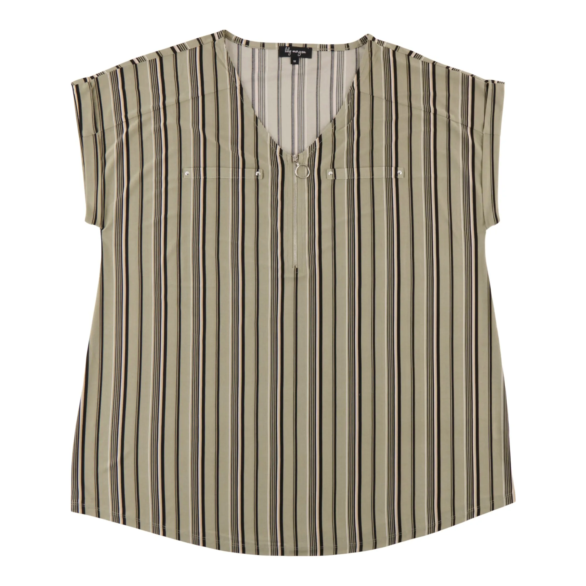 lily morgan Women's Plus V-Neck Blouse sold by Giant Tiger product image thumbnail 2