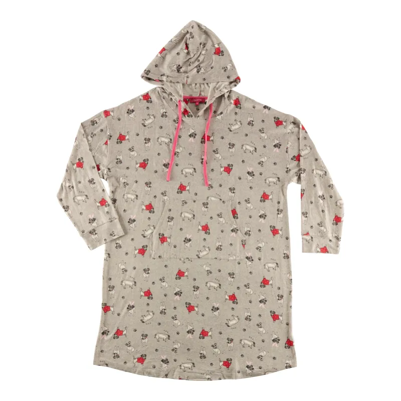 Carisma Women's Plus Hooded Sleepshirt sold by Giant Tiger