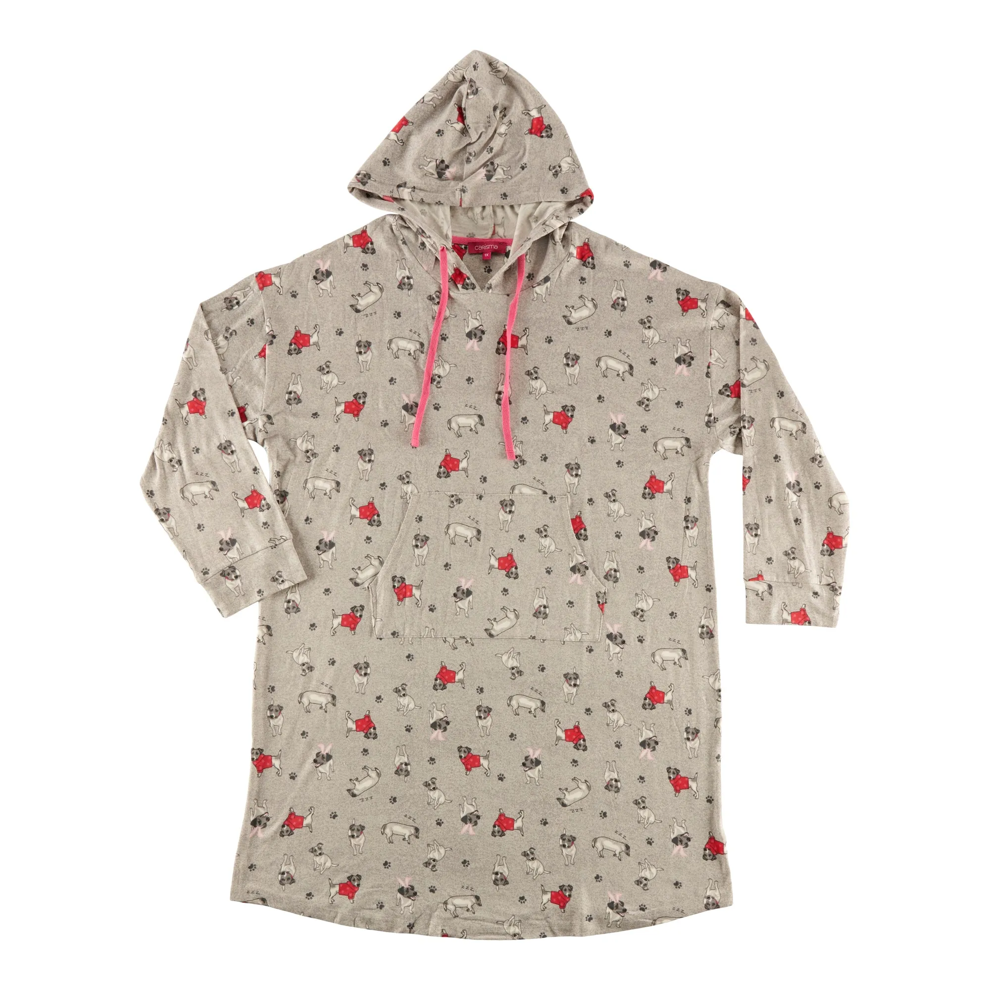 Carisma Women's Plus Hooded Sleepshirt sold by Giant Tiger