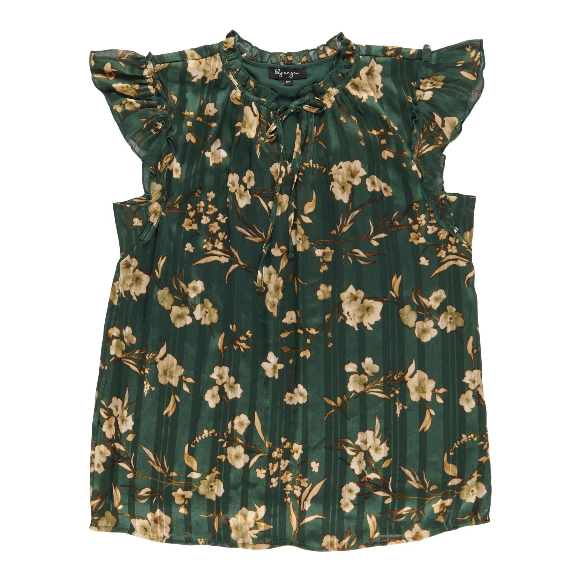 lily morgan Women's Flutter Sleeve Blouse sold by Giant Tiger product image thumbnail 2