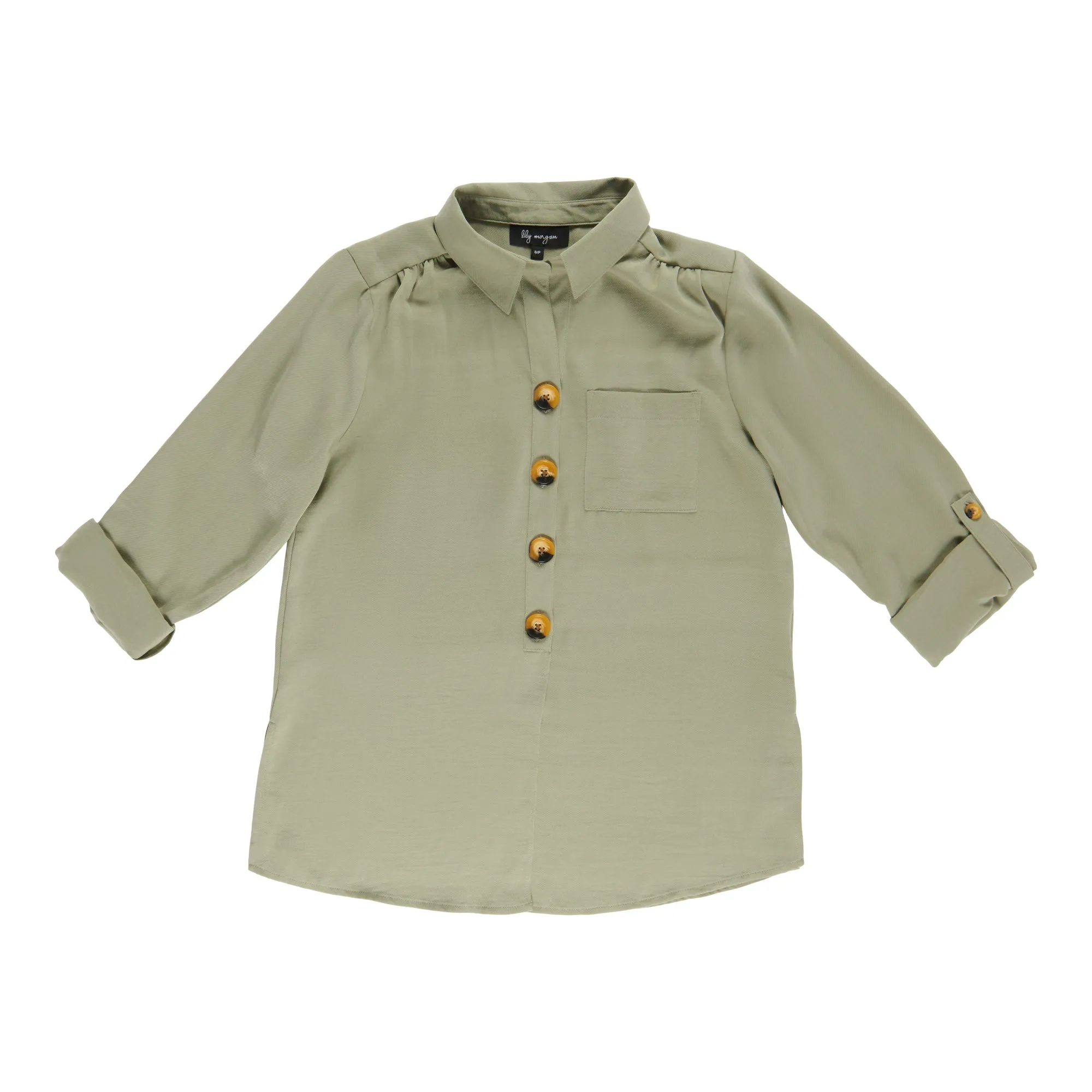 lily morgan Women's Collared Big Button Blouse sold by Giant Tiger product image thumbnail 4