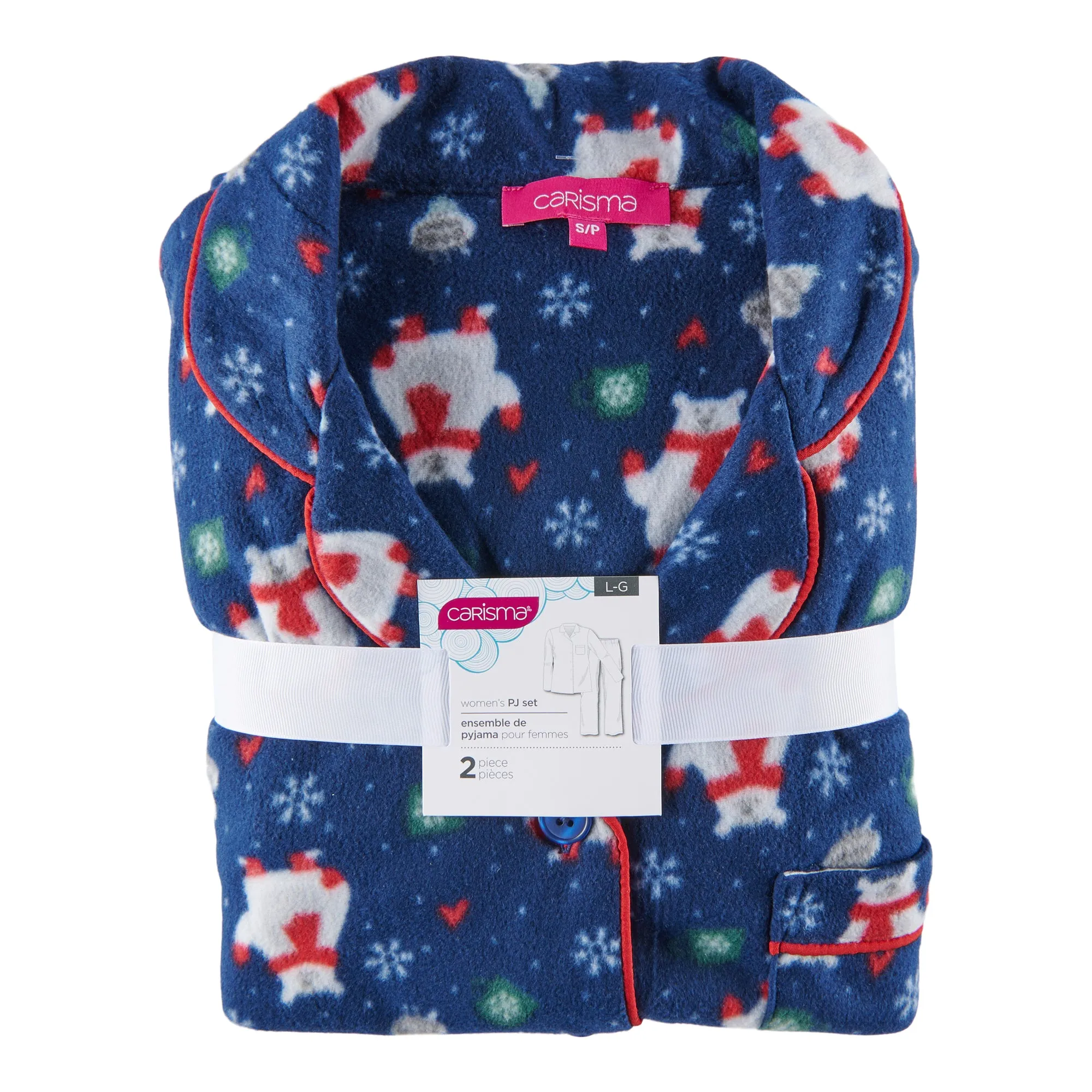 Carisma Women's Collared PJ Set, 2-Piece sold by Giant Tiger