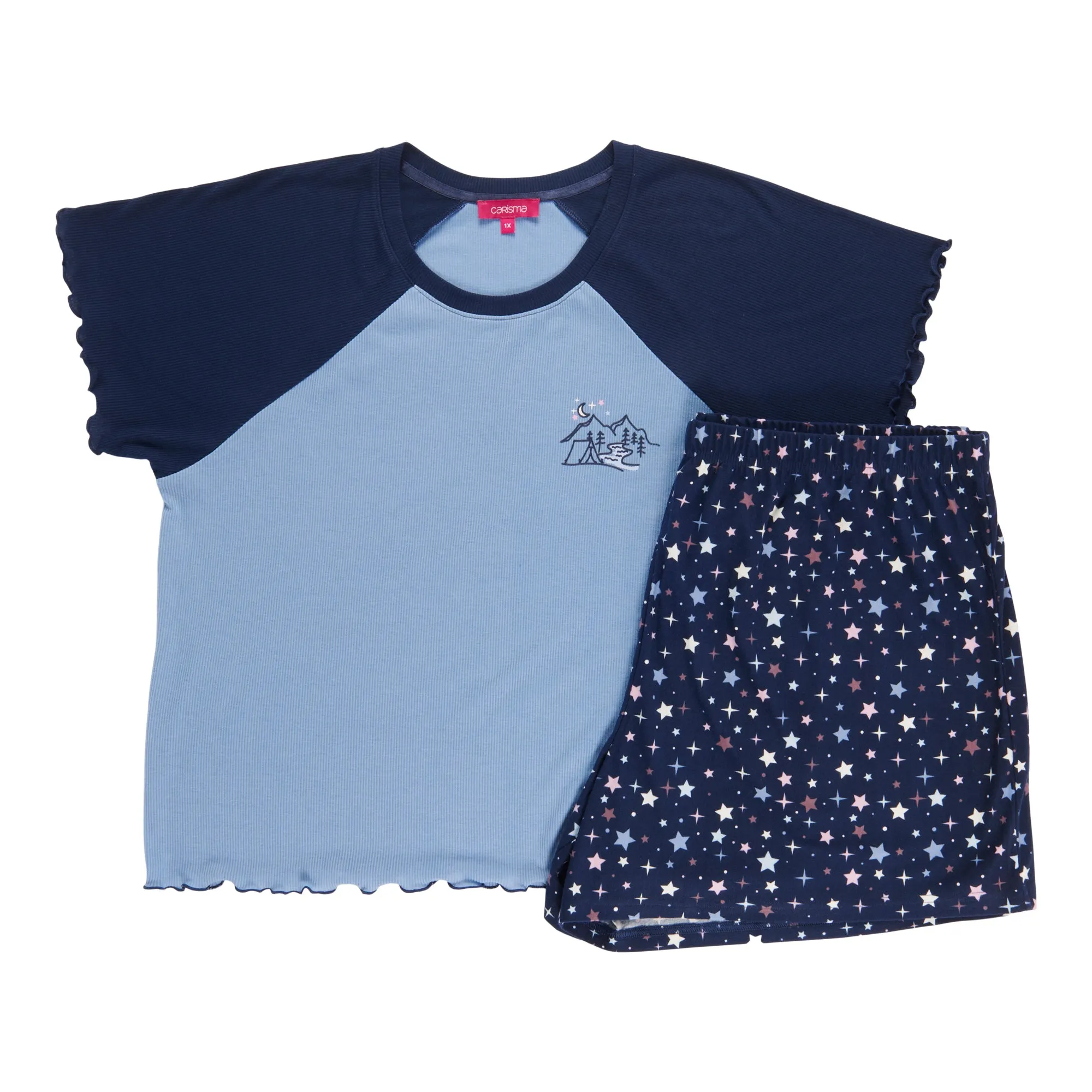 Carisma Women's Plus Perfect Dream Raglan PJ Boxer Set, 2-Piece sold by Giant Tiger