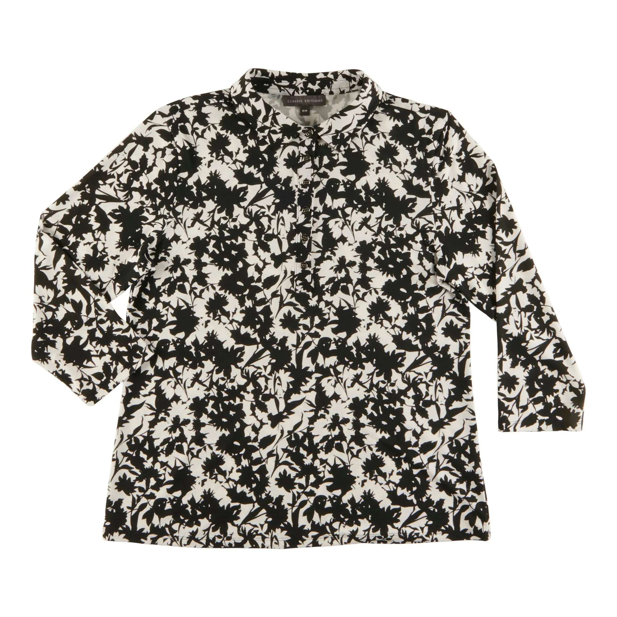 Classic Editions Women's Summer Look 3/4 Sleeve Floral Top sold by Giant Tiger